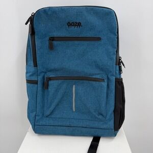 Ooze‎ Backpack Blue Locking Laptop Travel Bag Multi Pocket School Commuter